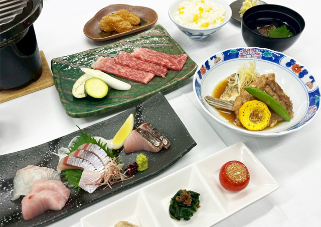 香川県三豊市道の駅ふれあいパークみの/宴会料理
